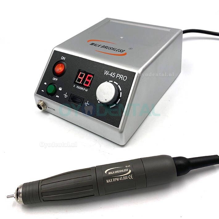 Tandheelkundige Borstelloze Micromotor Polijstmachine Polijstmachine + 45k Rpm Handstuk CE